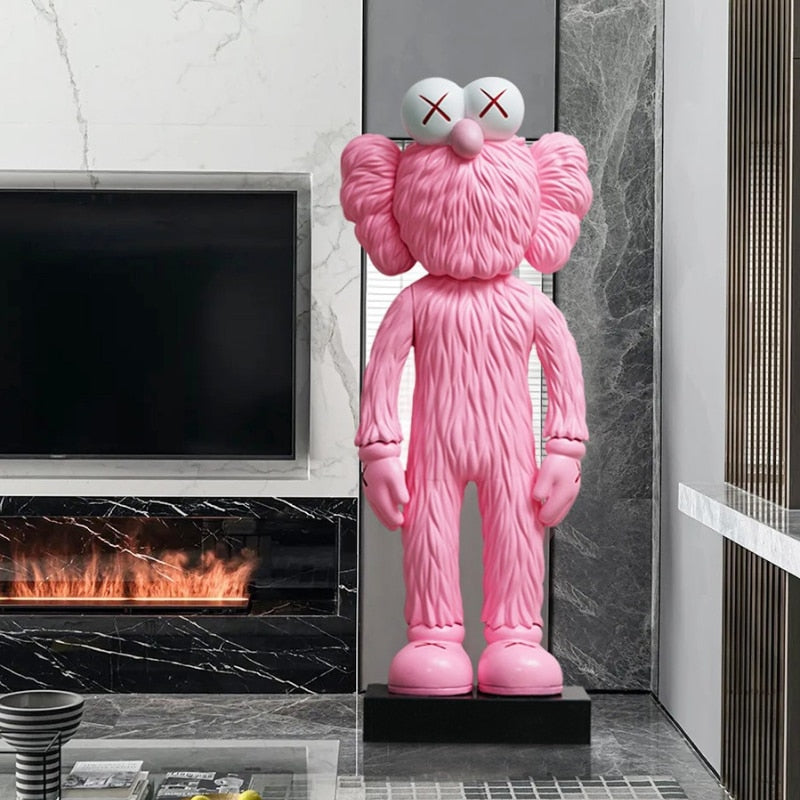KAWS BFF Open Edition Vinyl Figure Pink⁄Blue⁄Black Set - GB BFF
