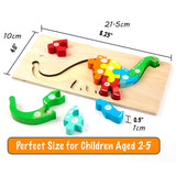 Montessori Wooden Toddler Puzzles for Kids Montessori