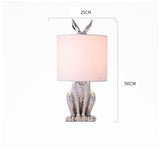 Masked Rabbit Resin Table Lamp - Illuminate Your Space