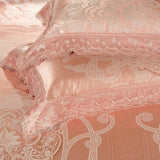 Satin Jacquard Lace Bedding Set