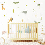 Animal Wall Stickers - Cute Watercolor Nursery Decor