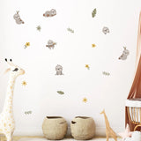 Cartoon Sloth Wall Sticker - Cute Kids Room Decoration