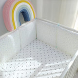Cotton Cartoon Nursery Bedding Set - 6pcs Baby Cot Cot Bumper Combo