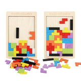 Tetris Board Game Wooden Puzzle