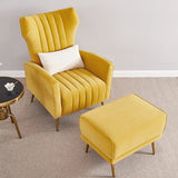 Velvet Accent Chair - Mid Century Vanity Chair