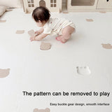 Puzzle Play Mat Tiles - Teddy Bear Boho Theme Design