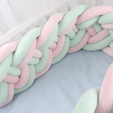 Breathable Green 6 Knotted Dual Cot Bumper: Cot Bumper