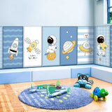 Galactic Space Kids Wall Padded Safety Cushions Set