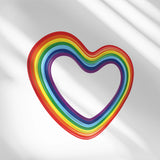 Vigor Heart Rainbow PVC Wall Stickers - Colorful with Dots