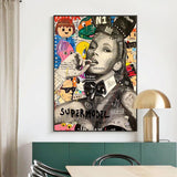 Kate Moss Supermodel Wall Art - Authentic and Stylish