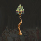 French Rococo Peacock Floor Lamp Elegant Lighting