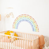 Rainbow Wall Decal: Vibrant and Colorful Nursery Decor