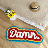 DAMN Letter Element Rug: Edgy Style and Comfort in Every Detail