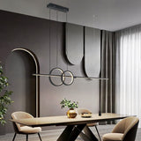 Nordic Simple LED Chandelier for Kitchen Dining Room Hanging Lamp