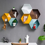 Hexagon Shape Wall Shelves
