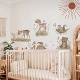 Kids Woodland Wall Decal - Adorable Animals Decal