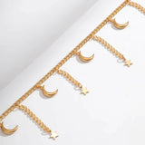 Vintage Star Moon Tassel Waist Chain - Sexy Beach Body Jewelry
