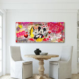Disney Mickey Minnie Dollar Canvas Wall Art