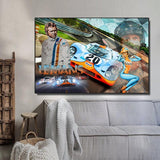 Racing Car Le Mans Racing Canvas Wall Art