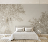 Tree Sketchy Theme Wallpaper Murals Nature Inspired Design