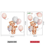 Teddy Bear Wall Stickers | Baby Boys Room Wall Decal | Gifts for kids