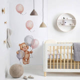 Teddy with Balloons Wall Decal – Playful Decor