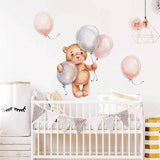 Teddy Bear Wall Stickers | Baby Boys Room Wall Decal | Gifts for kids