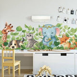 Cat / Fox / Elephant Animal Wall Sticker For Kids Room | Wall Decor Nursery Kindergarten Baby Room