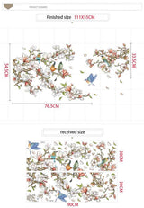 Birds on Tree Wall Stickers | Birds on tree branches Wall Decal | House Warming Gifts