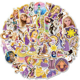 Disney Cartoon Movie Tangled Rapunzel Stickers DIY Laptop Phone Guitar Luggage Waterproof Sticker Kid Toy Girls Gifts