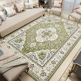 Traditional Persian Off White & Green Luxury Rug
