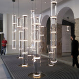 LED Glass Chandelier Lighting for Living Room Stair Hall
