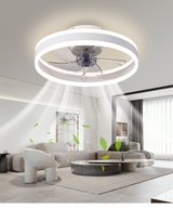 Smart LED Quiet Ceiling Fan Light 6-Speed