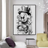 Scrooge McDuck Lets Hunt Some Money Canvas Wall Art