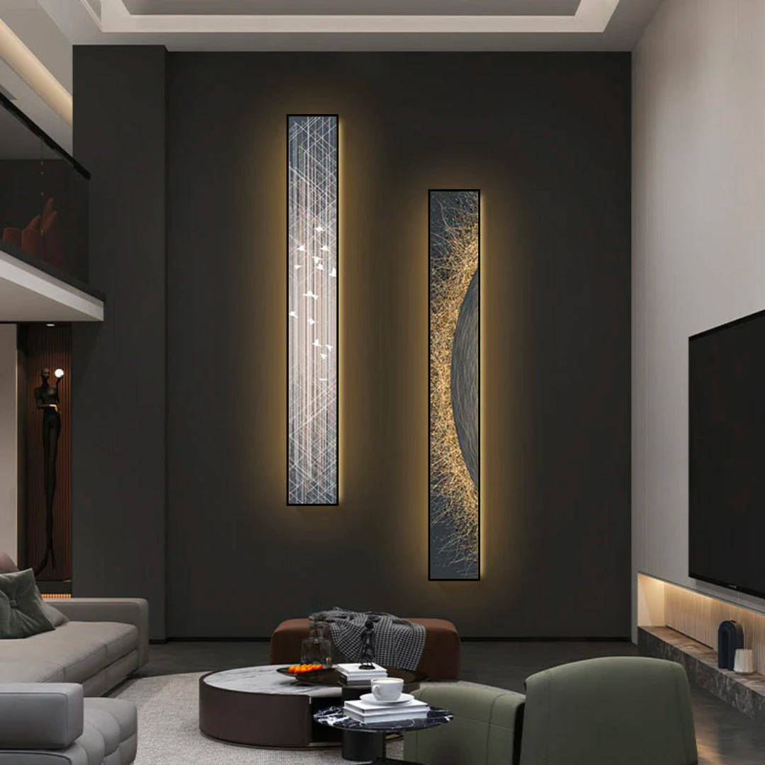 LED Panel Wall Lamp - Abstract Indoor Light Fixture