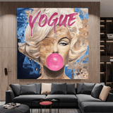Acheter Affiche Vogue Bubble Marilyn - Tirage d'art en édition limitée