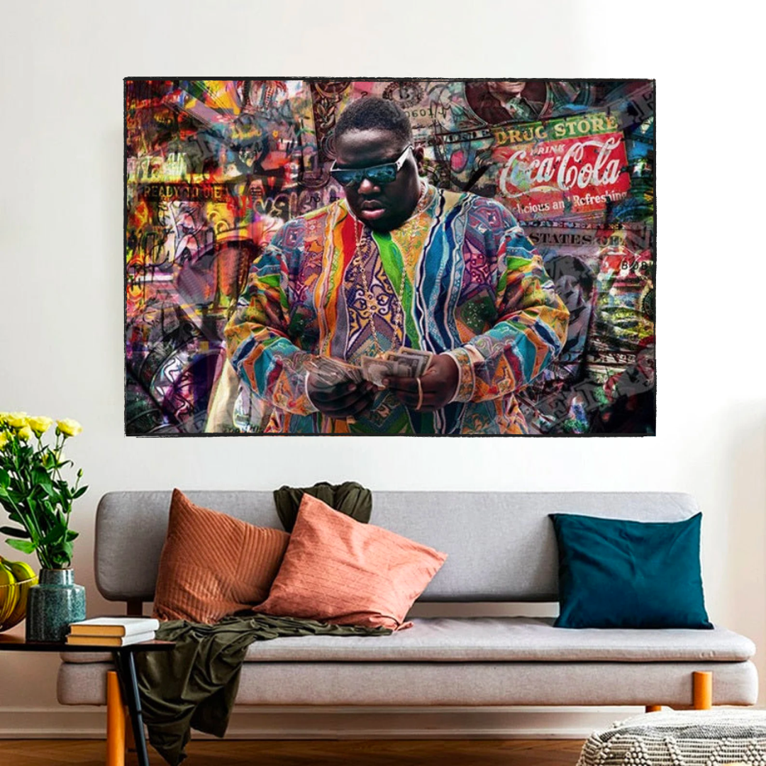 Notorious BIGGIE Smalls & Tupac Canvas Wall Art