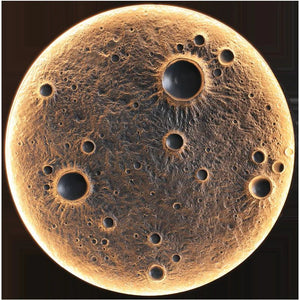 3D Moon LED Wall Lamp - Wall Decor-LED Wall Art