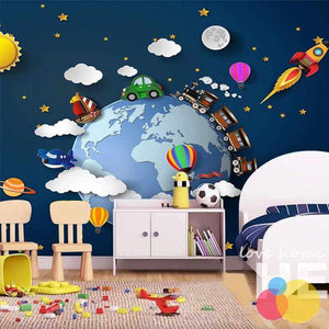 3D Train: Kids Room Wallpaper - Explore Perfect Wall Decor-Kids Room Wallpaper