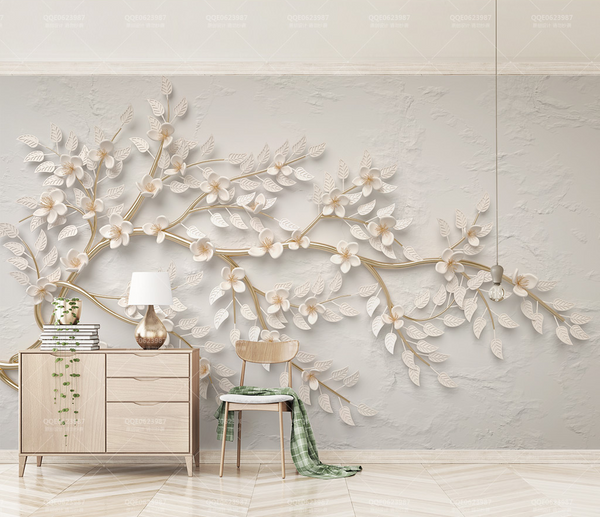 3D Tree Bended Branches Wallpaper Murals-Trees Wallpaper