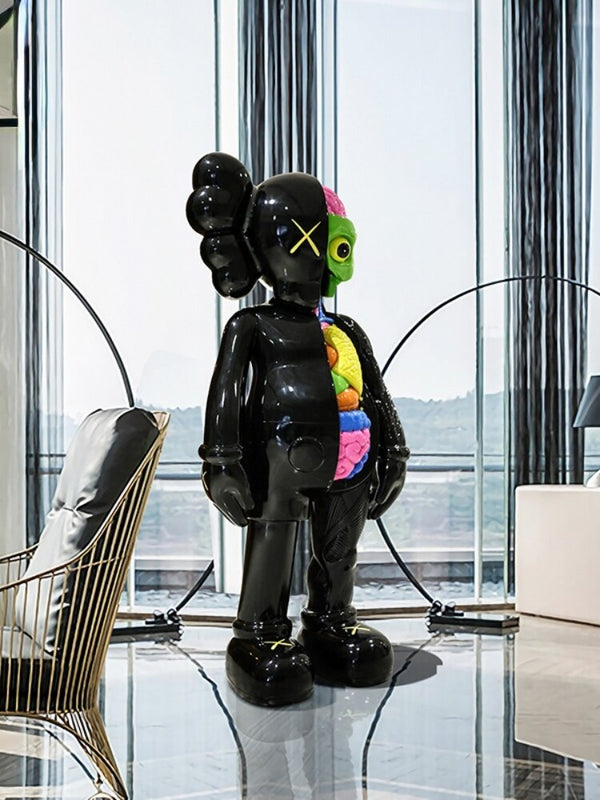 4 Foot Dissected: KAWS Statue Big Online - Limited Stock-Ornaments Statues Figurines