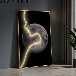 Abstract Figure LED Porch Wall Art-LED Wall Art