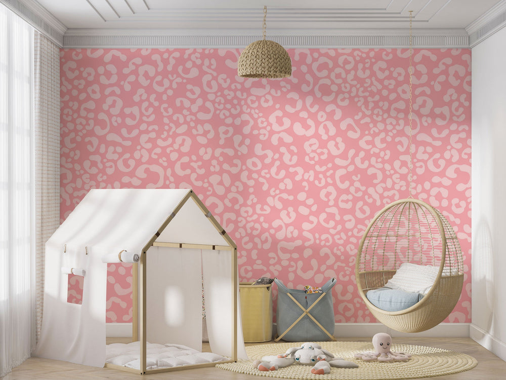 Abstract Pink Girls Room Wallpaper Mural-Kids Room Wallpaper