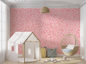 Abstract Pink Girls Room Wallpaper Mural-Kids Room Wallpaper