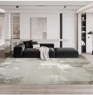 Abstract Textures High Pile Tufted Rugs with 3D Relief Design-Rugs & Carpets