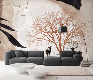 Abstract Tree Wallpaper Murals - Transform Your Space-Trees Wallpaper
