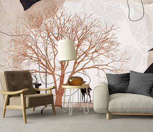 Abstract Tree Wallpaper Murals - Transform Your Space-Trees Wallpaper