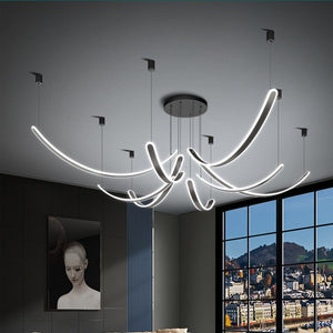 Acrylic Belts Chandelier: Sleek and Stylish Lighting-Ceiling Chandelier