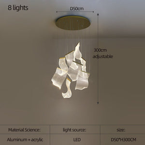 Acrylic Chandelier: Illuminate Your Space-Ceiling Chandelier
