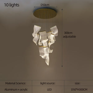 Acrylic Chandelier: Illuminate Your Space-Ceiling Chandelier